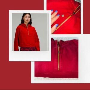 Lululemon Scuba Oversized Half-Zip Hoodie
🍋Dark Red🍋